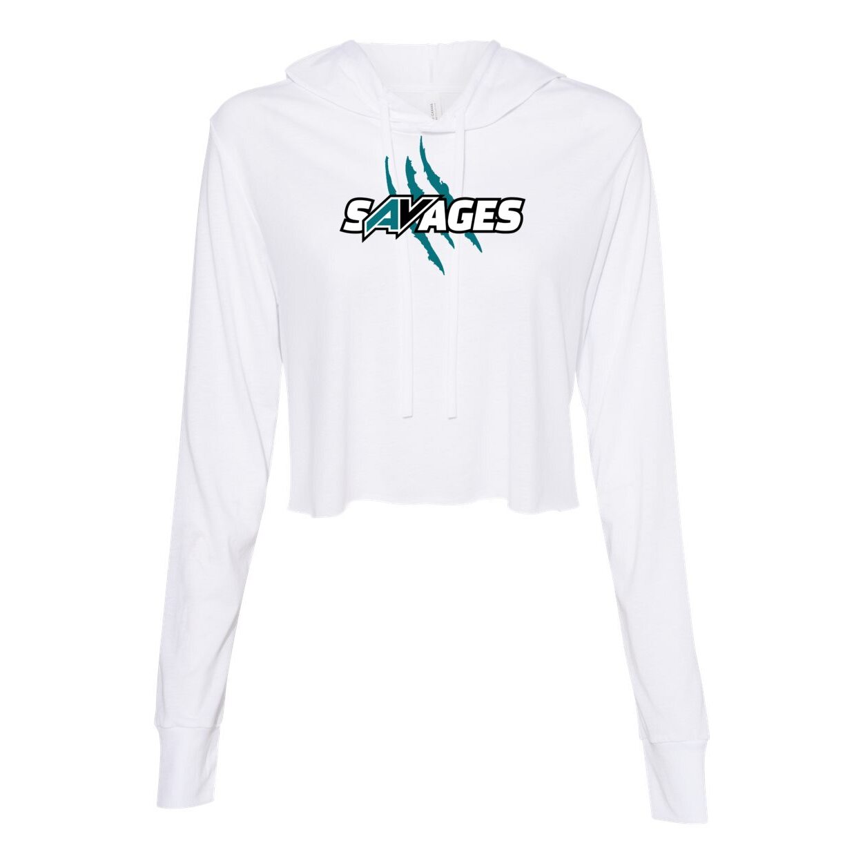 Women’s Triblend Cropped Long Sleeve Hoodie
